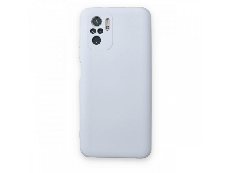 Newface Xiaomi Redmi Note 10S Kılıf Nano içi Kadife Silikon - Buz Mavisi