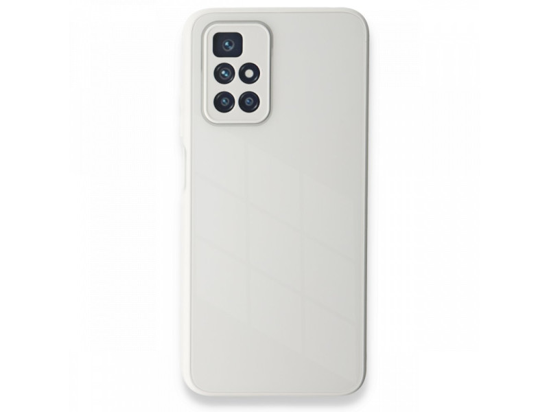 Newface Xiaomi Redmi Note 11 4G Kılıf Glass Kapak - Beyaz