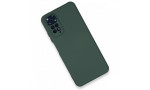 Newface Xiaomi Redmi Note 11 Kılıf Nano içi Kadife Silikon - Koyu Yeşil