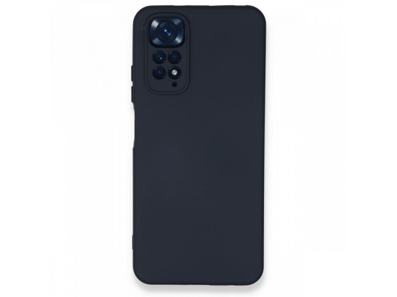Newface Xiaomi Redmi Note 11 Kılıf Nano içi Kadife Silikon - Lacivert