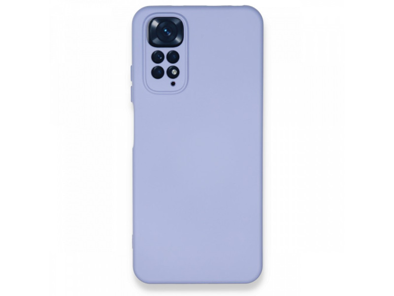 Newface Xiaomi Redmi Note 11 Kılıf Nano içi Kadife Silikon - Lila