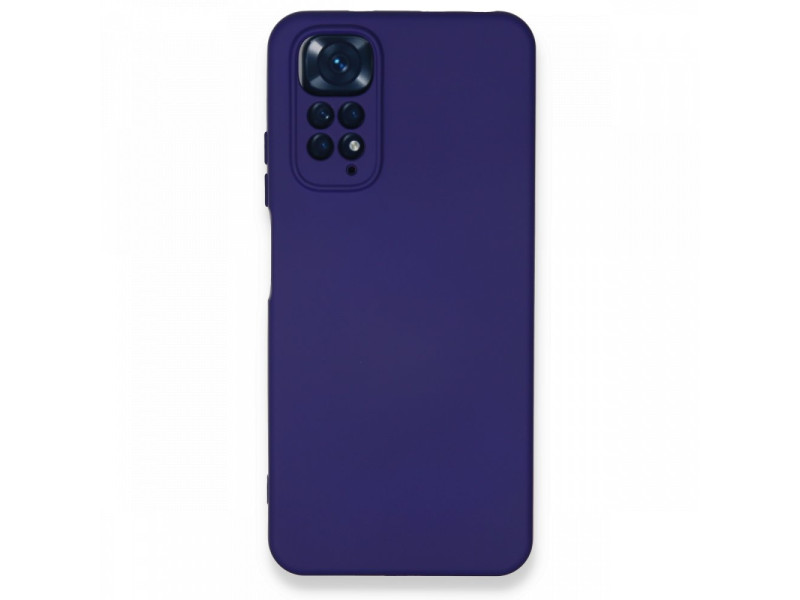 Newface Xiaomi Redmi Note 11 Kılıf Nano içi Kadife Silikon - Mor