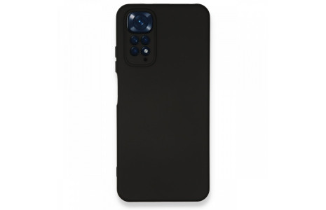 Newface Xiaomi Redmi Note 11 Kılıf Nano içi Kadife Silikon - Siyah
