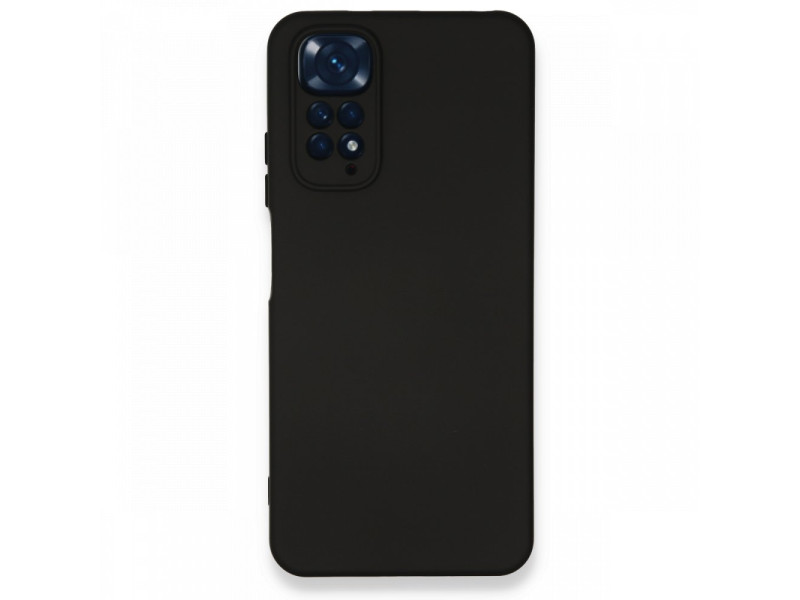 Newface Xiaomi Redmi Note 11 Kılıf Nano içi Kadife Silikon - Siyah