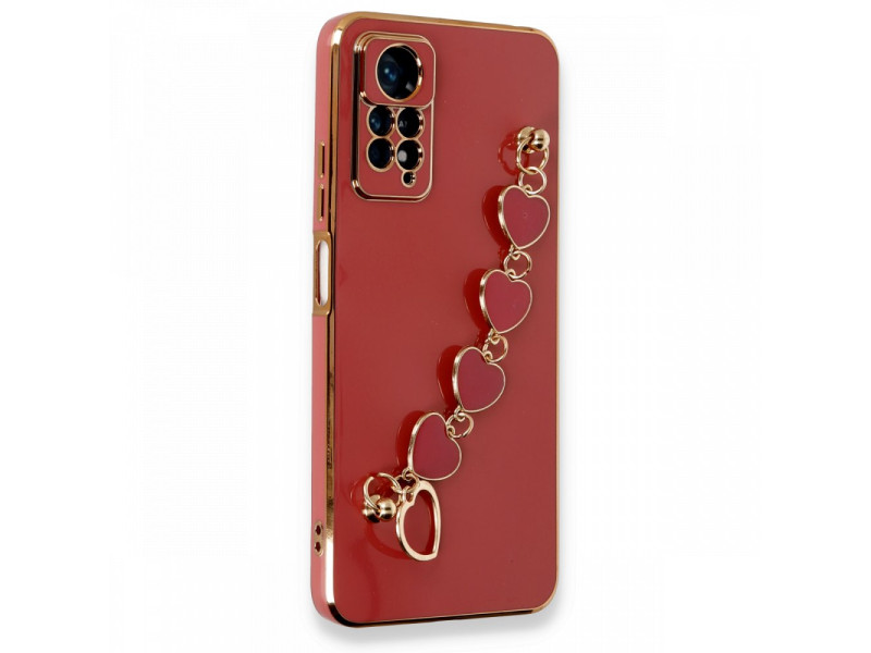 Newface Xiaomi Redmi Note 11 Pro Kılıf Esila Silikon - Kırmızı