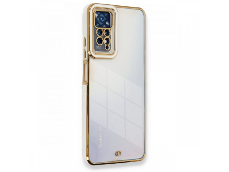 Newface Xiaomi Redmi Note 11 Pro Kılıf Liva Lens Silikon - Beyaz