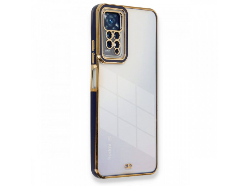 Newface Xiaomi Redmi Note 11 Pro Kılıf Liva Lens Silikon - Mavi