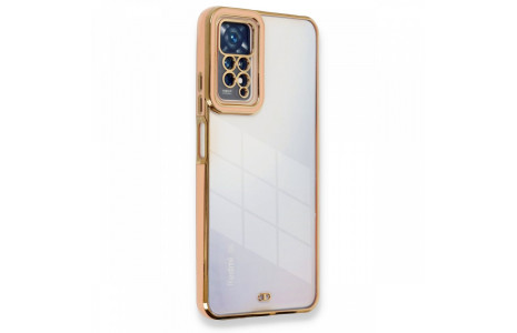 Newface Xiaomi Redmi Note 11 Pro Kılıf Liva Lens Silikon - Rose