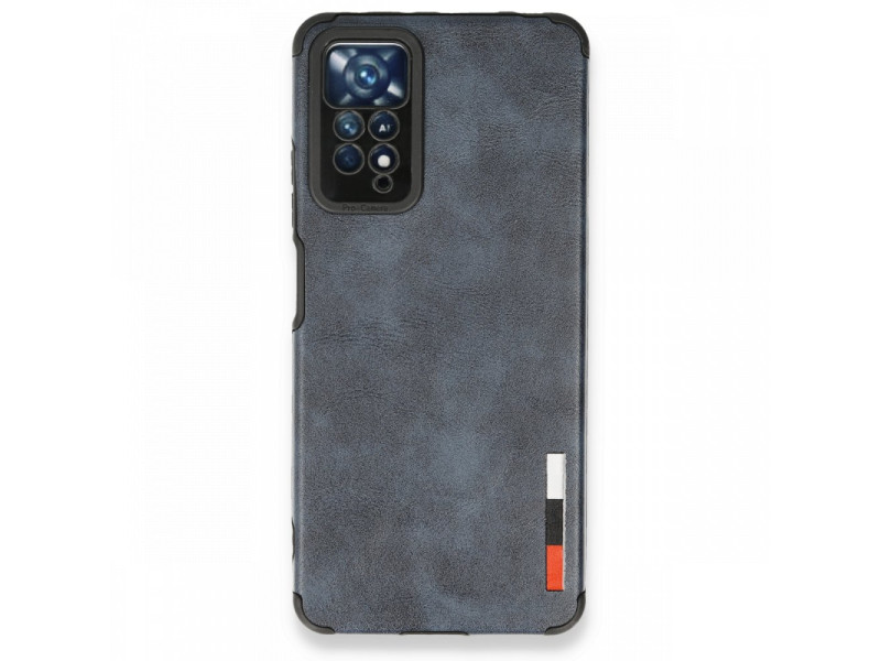 Newface Xiaomi Redmi Note 11 Pro Kılıf Loop Deri Silikon - Lacivert