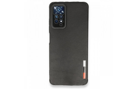Newface Xiaomi Redmi Note 11 Pro Kılıf Loop Deri Silikon - Siyah