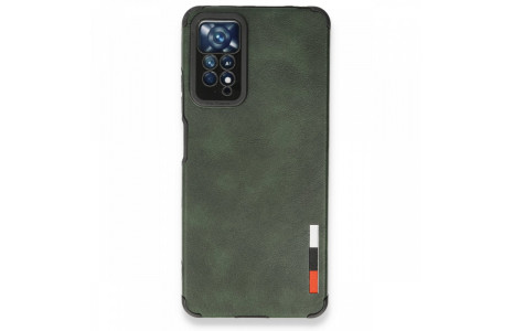 Newface Xiaomi Redmi Note 11 Pro Kılıf Loop Deri Silikon - Yeşil