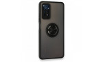 Newface Xiaomi Redmi Note 11 Pro Kılıf Montreal Yüzüklü Silikon Kapak - Siyah