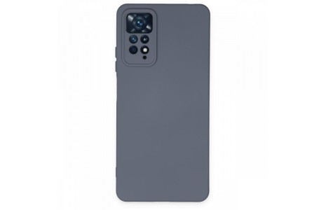 Newface Xiaomi Redmi Note 11 Pro Kılıf Nano içi Kadife Silikon - Gri