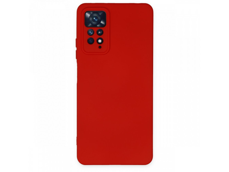 Newface Xiaomi Redmi Note 11 Pro Kılıf Nano içi Kadife Silikon - Kırmızı