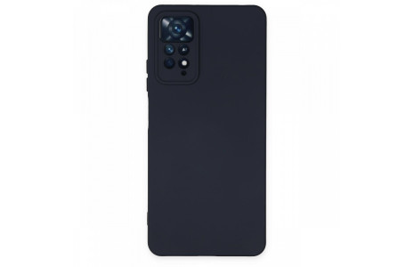 Newface Xiaomi Redmi Note 11 Pro Kılıf Nano içi Kadife Silikon - Lacivert