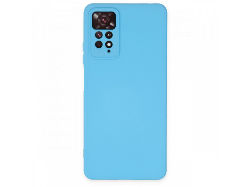 Newface Xiaomi Redmi Note 11 Pro Kılıf Nano içi Kadife Silikon - Mavi