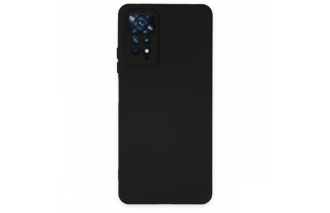 Newface Xiaomi Redmi Note 11 Pro Kılıf Nano içi Kadife Silikon - Siyah