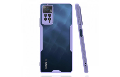 Newface Xiaomi Redmi Note 11 Pro Kılıf Platin Silikon - Lila