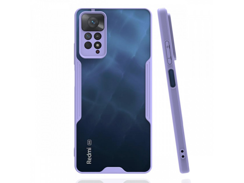 Newface Xiaomi Redmi Note 11 Pro Kılıf Platin Silikon - Lila