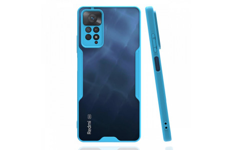 Newface Xiaomi Redmi Note 11 Pro Kılıf Platin Silikon - Mavi