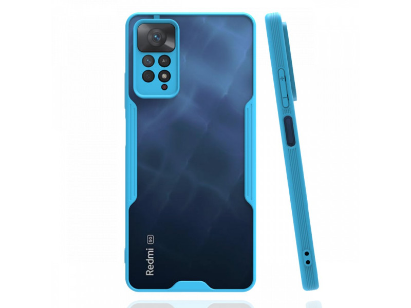 Newface Xiaomi Redmi Note 11 Pro Kılıf Platin Silikon - Mavi