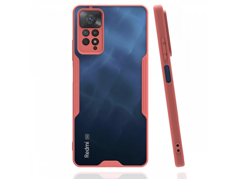 Newface Xiaomi Redmi Note 11 Pro Kılıf Platin Silikon - Pembe