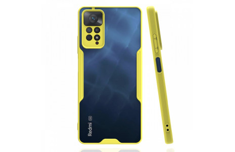 Newface Xiaomi Redmi Note 11 Pro Kılıf Platin Silikon - Sarı