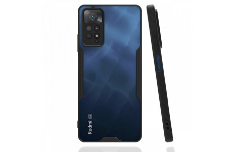 Newface Xiaomi Redmi Note 11 Pro Kılıf Platin Silikon - Siyah