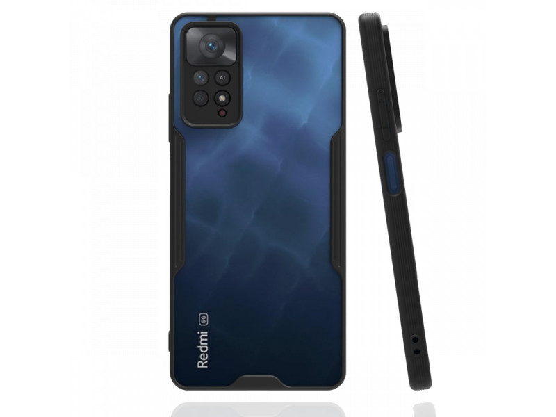 Newface Xiaomi Redmi Note 11 Pro Kılıf Platin Silikon - Siyah