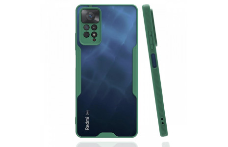 Newface Xiaomi Redmi Note 11 Pro Kılıf Platin Silikon - Yeşil