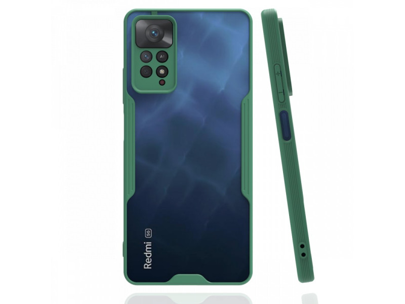 Newface Xiaomi Redmi Note 11 Pro Kılıf Platin Silikon - Yeşil