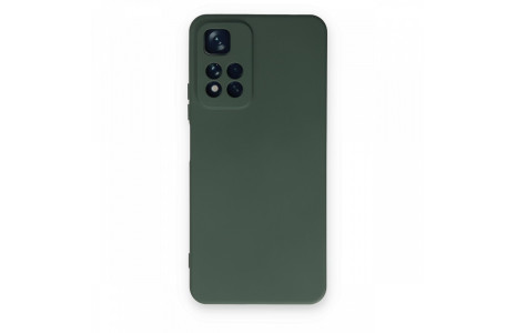 Newface Xiaomi Redmi Note 11 Pro Plus 5G Kılıf Nano içi Kadife Silikon - Koyu Yeşil