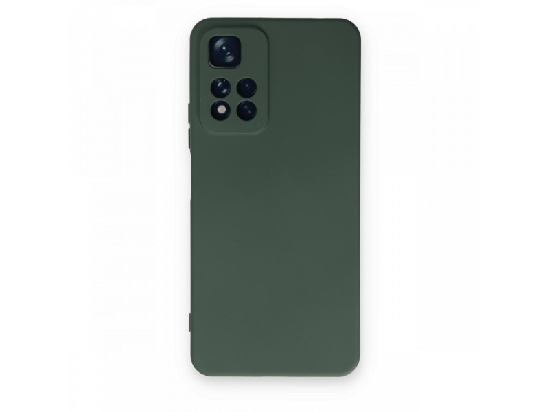 Newface Xiaomi Redmi Note 11 Pro Plus 5G Kılıf Nano içi Kadife Silikon - Koyu Yeşil