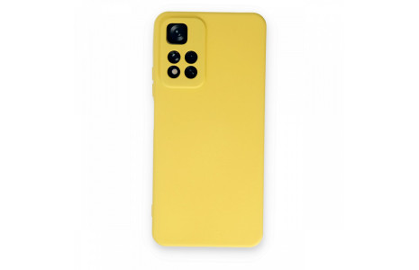 Newface Xiaomi Redmi Note 11 Pro Plus 5G Kılıf Nano içi Kadife Silikon - Sarı
