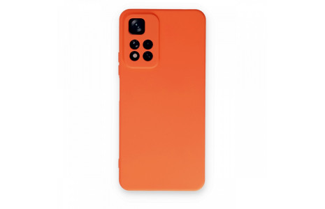 Newface Xiaomi Redmi Note 11 Pro Plus 5G Kılıf Nano içi Kadife Silikon - Turuncu