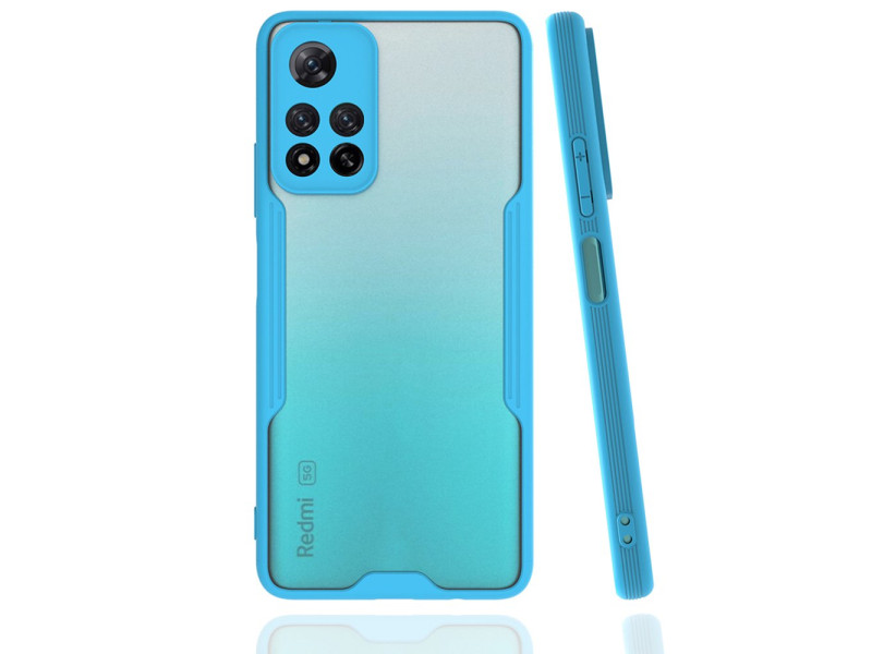 Newface Xiaomi Redmi Note 11 Pro Plus 5G Kılıf Platin Silikon - Mavi