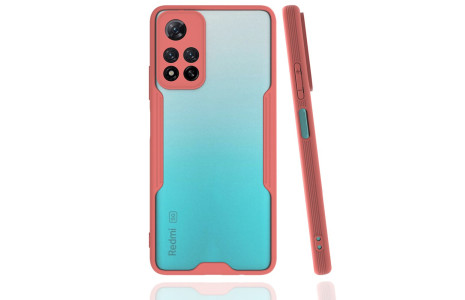 Newface Xiaomi Redmi Note 11 Pro Plus 5G Kılıf Platin Silikon - Pembe