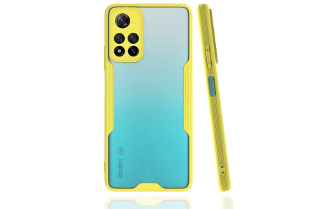 Newface Xiaomi Redmi Note 11 Pro Plus 5G Kılıf Platin Silikon - Sarı