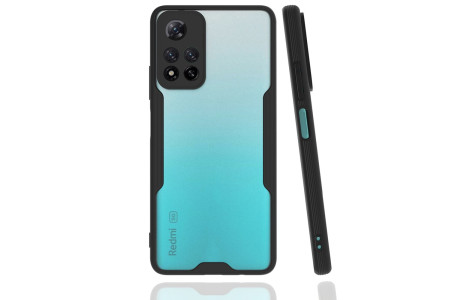 Newface Xiaomi Redmi Note 11 Pro Plus 5G Kılıf Platin Silikon - Siyah