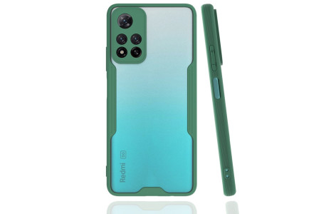 Newface Xiaomi Redmi Note 11 Pro Plus 5G Kılıf Platin Silikon - Yeşil