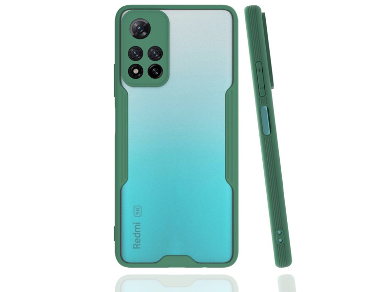 Newface Xiaomi Redmi Note 11 Pro Plus 5G Kılıf Platin Silikon - Yeşil