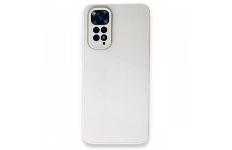 Newface Xiaomi Redmi Note 11S Kılıf Glass Kapak - Beyaz
