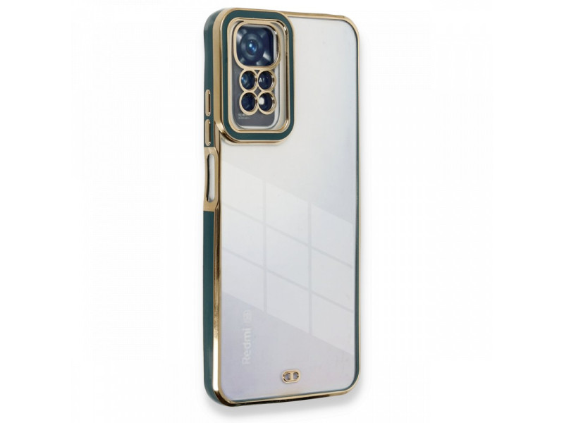 Newface Xiaomi Redmi Note 11S Kılıf Liva Lens Silikon - Yeşil