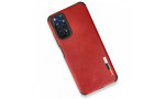 Newface Xiaomi Redmi Note 11S Kılıf Loop Deri Silikon - Kırmızı