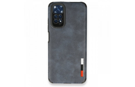 Newface Xiaomi Redmi Note 11S Kılıf Loop Deri Silikon - Lacivert