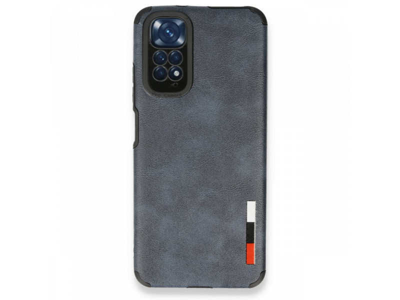 Newface Xiaomi Redmi Note 11S Kılıf Loop Deri Silikon - Lacivert