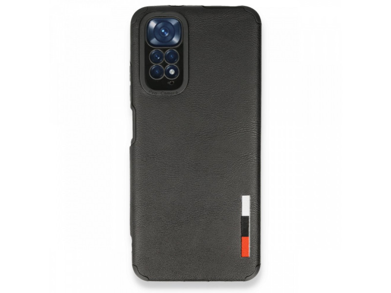Newface Xiaomi Redmi Note 11S Kılıf Loop Deri Silikon - Siyah