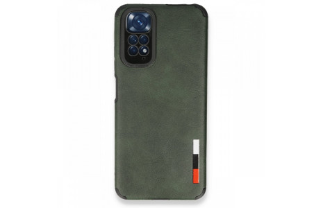 Newface Xiaomi Redmi Note 11S Kılıf Loop Deri Silikon - Yeşil