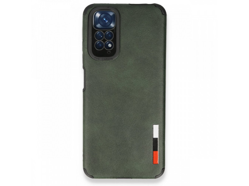 Newface Xiaomi Redmi Note 11S Kılıf Loop Deri Silikon - Yeşil