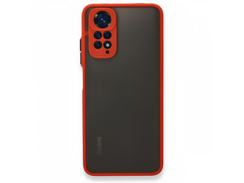 Newface Xiaomi Redmi Note 11S Kılıf Montreal Silikon Kapak - Kırmızı